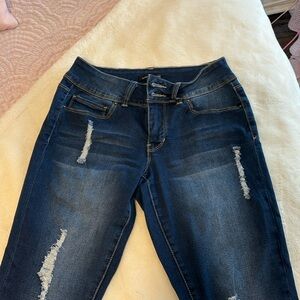 Blue jeggings